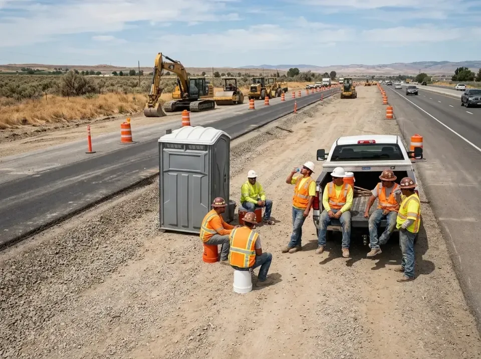 highway-road-construction-crew-007 — frequently asked questions, Porta Potty and Restroom Rentals in Aromas, CA